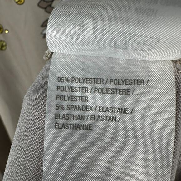 Susan Graver Top Womens 3X Tan Floral Beaded Liquid Knit Stretch Comfort Office - Picture 11 of 15